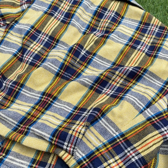 Vintage Yellow Plaid Blazer - Picture 8 of 13